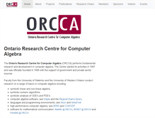 Tablet Screenshot of orcca.on.ca